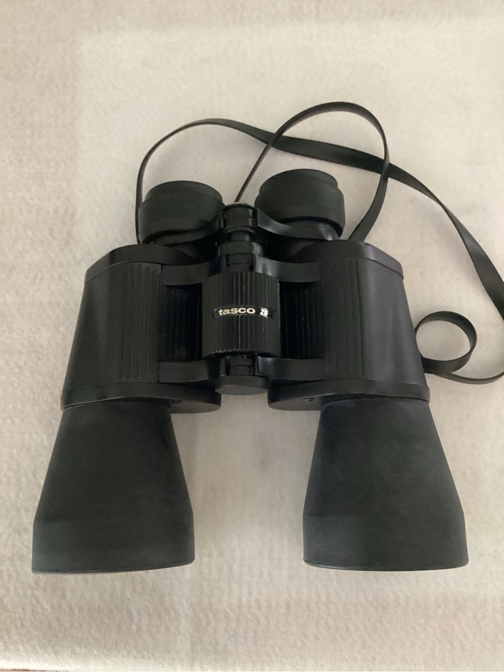 Tasco Black Rubber-Coated Binoculars with Neck Strap